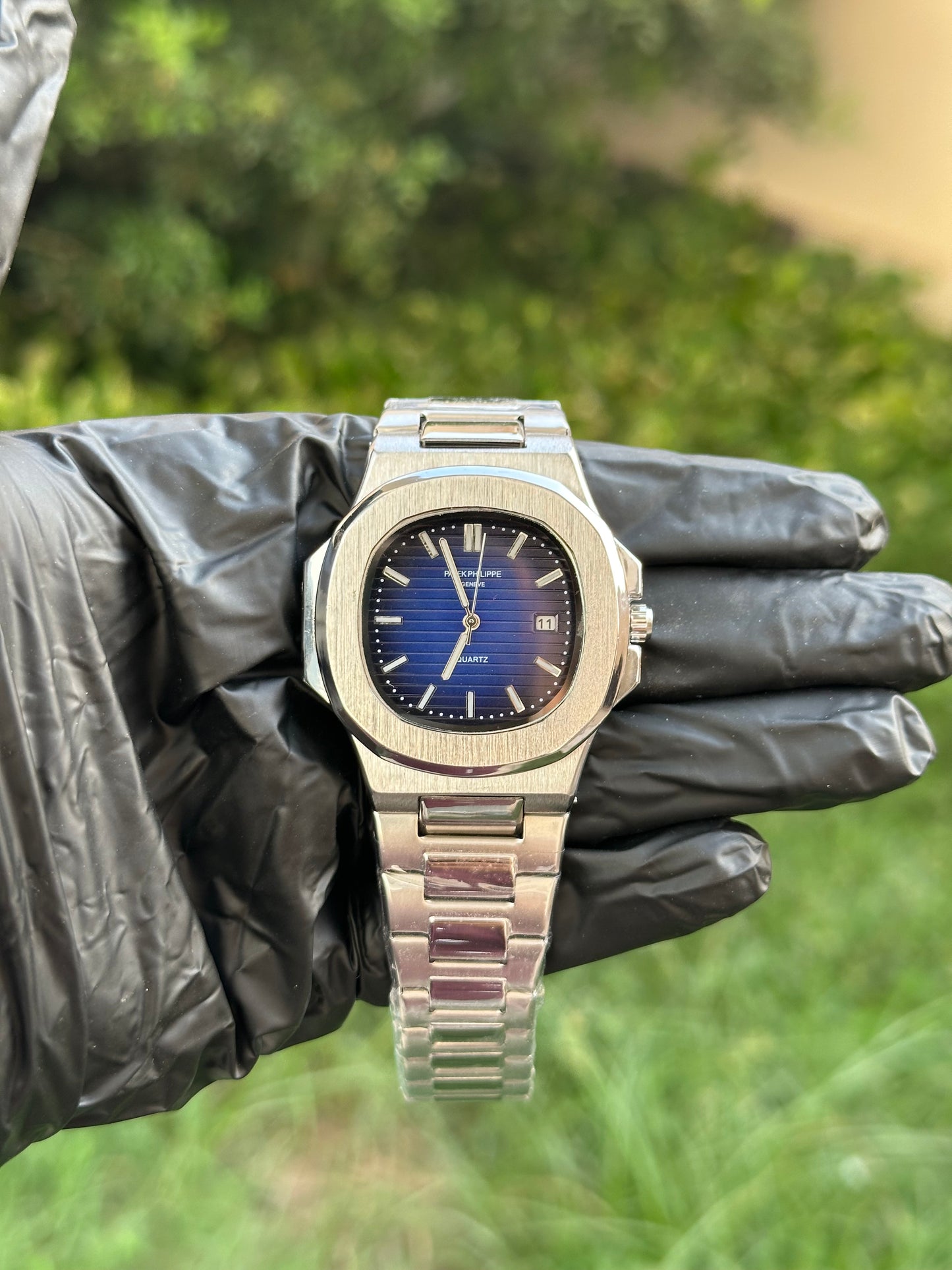 Deep Blue PP High Grade NT Series - Iconic Octagonal Bezel - Ultra Premium Steel Chain